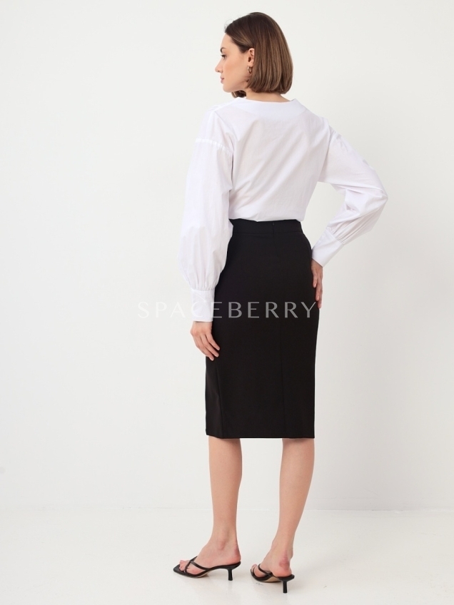 Женская длинная прямая юбка-карандаш